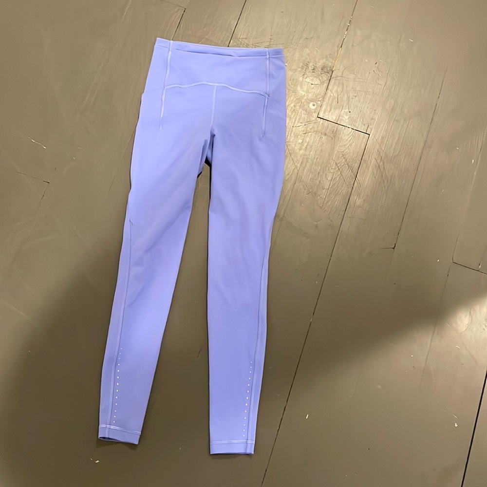 Lululemon Periwinkle Full Legging with Back and Hip Pockets Size 4